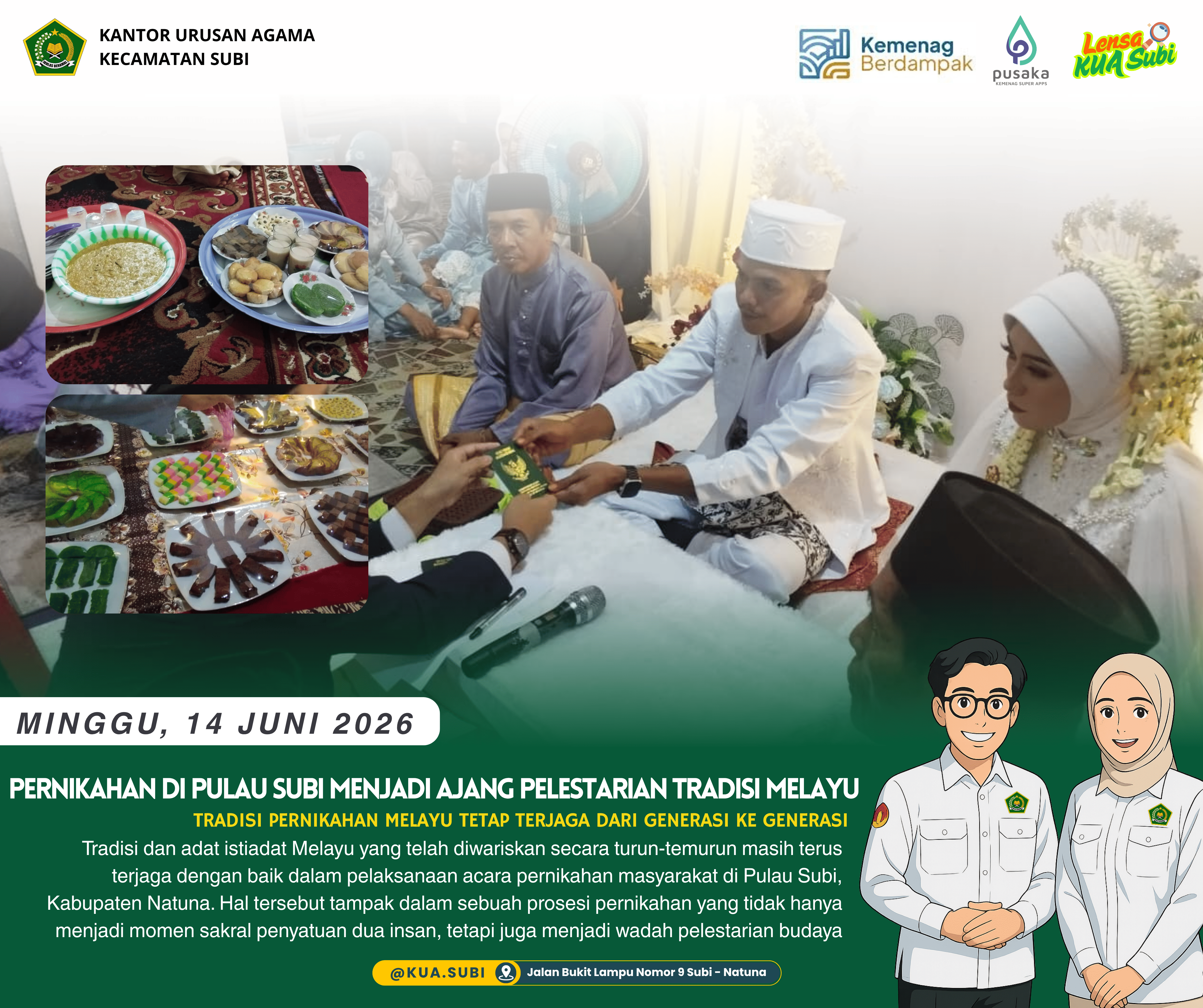 Menjaga Warisan Leluhur, Pernikahan di Pulau Subi Tetap Lestarikan Tradisi Melayu dan Kuliner Khas Daerah